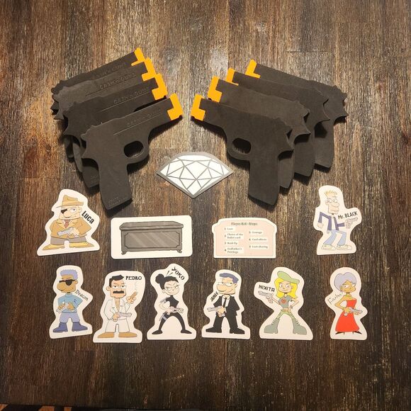 Cash n Guns 2nd Edition Fun Party Board Game Repos Productions Complete 2014 - Picture 4 of 6